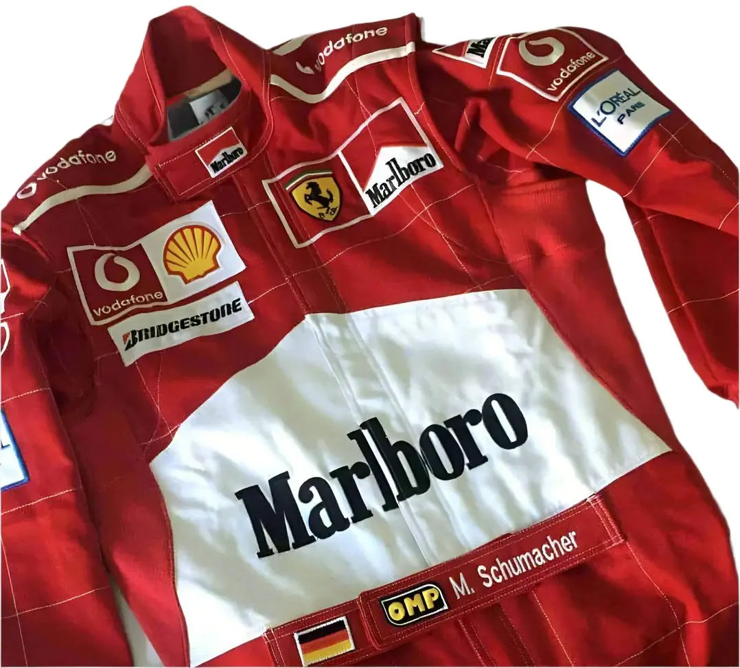 2004 Michael Schumacher Ferrari F1 Embroidered Racing Suit image 4