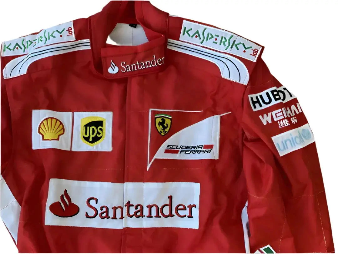 2014 Fernando Alonso Ferrari F1 Embroidered Racing Suit image 6