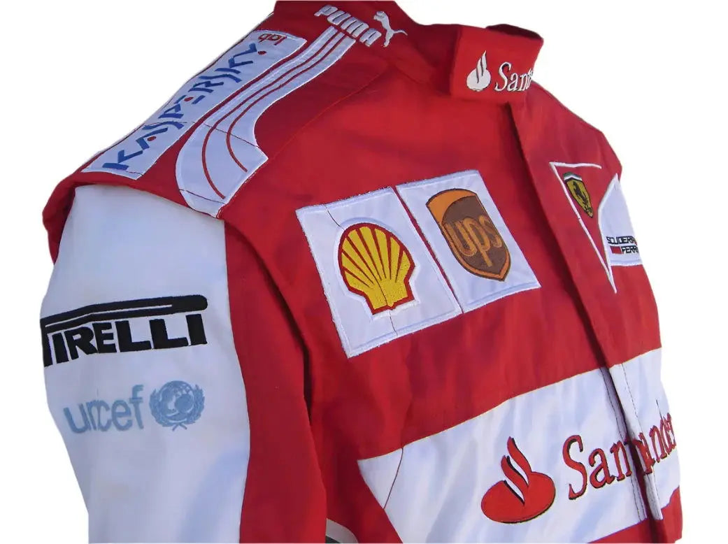 2013 Fernando Alonso Ferrari F1 Embroidered Racing Suit image 3