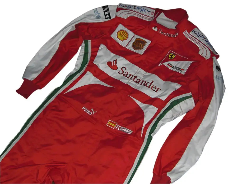 2013 Fernando Alonso Ferrari F1 Embroidered Racing Suit image 7