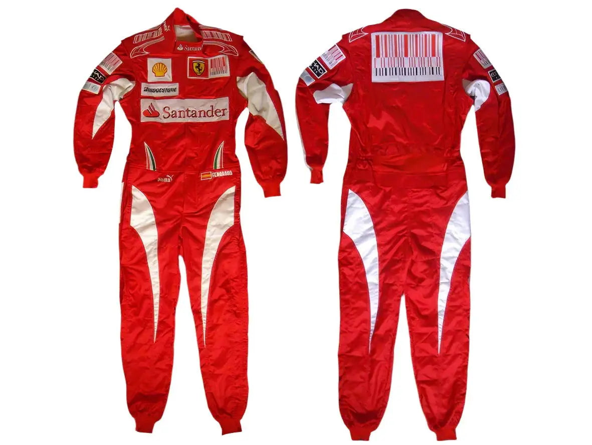 2010 Fernando Alonso Ferrari F1 Embroidered Racing Suit image 3