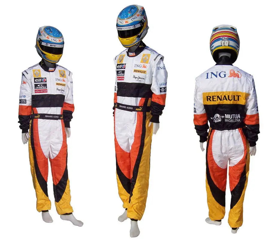 2008 Fernando Alonso Renault F1 Embroidered Racing Suit image 1