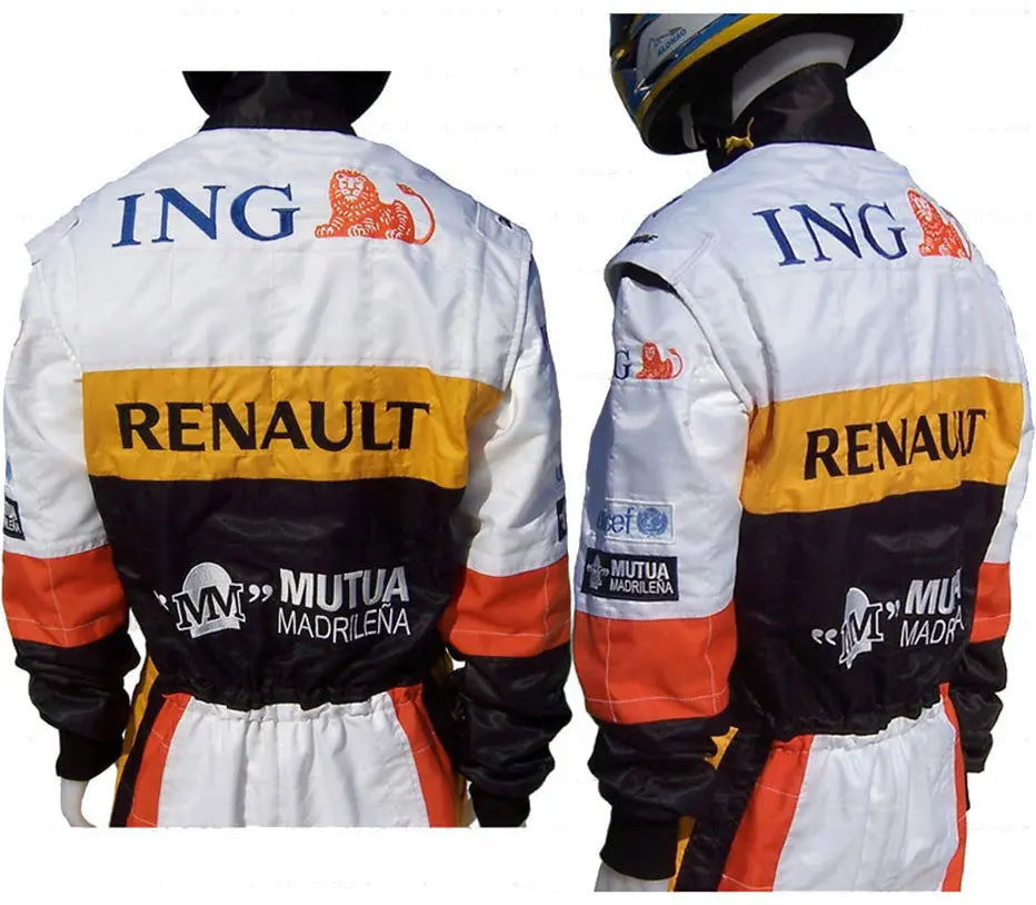 2008 Fernando Alonso Renault F1 Embroidered Racing Suit image 3