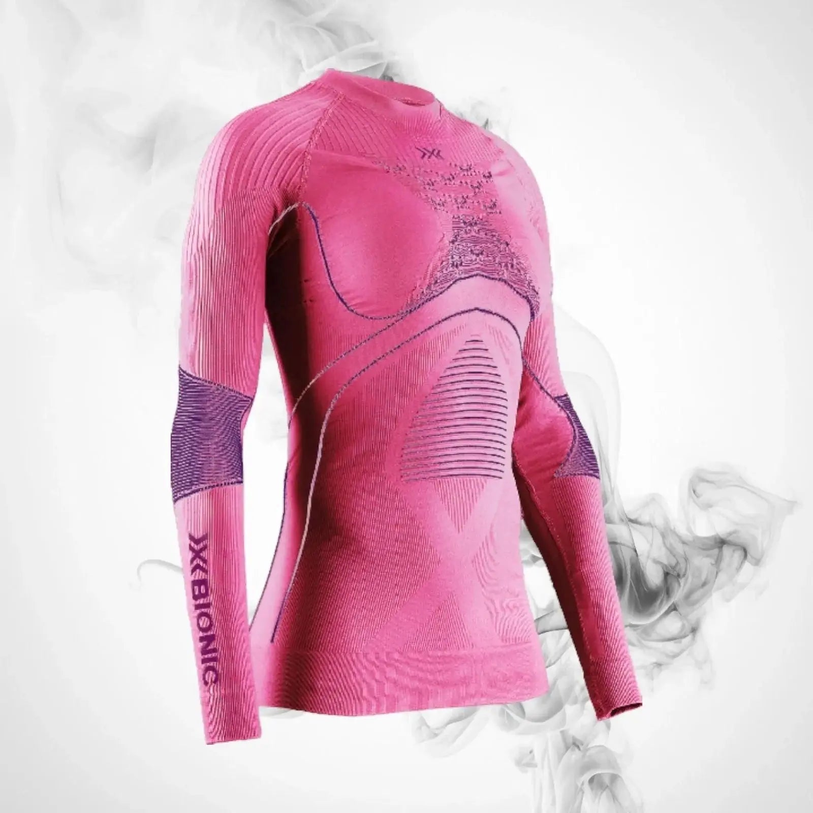 Ski Thermal underwear X-bionic Energy Accumulator 4.0 Shirt LG SL Wmn Magnolia Purple/Fuchsia - 2023/24 image 1