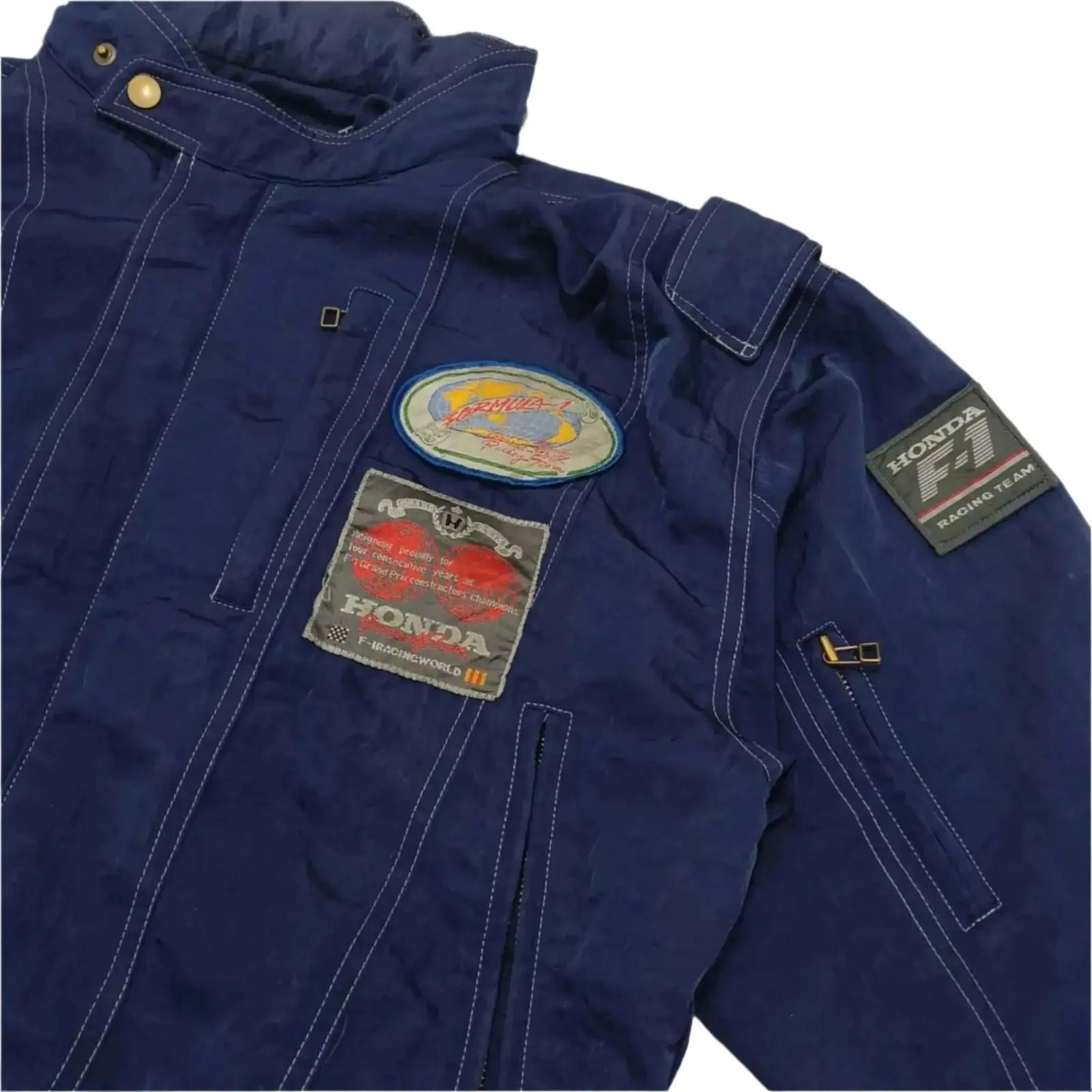 McLaren Ayrton Senna Marlboro Vintage F1 Racing Jacket image 4