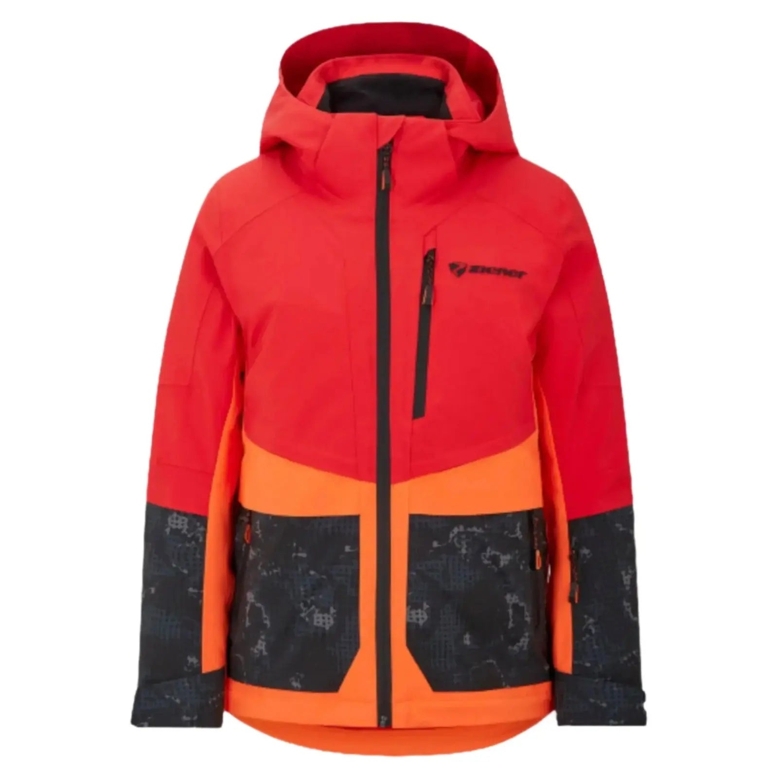 Ziener Trivor Women's Ski Jacket - Red Orange, Padded 2023/24 image 1