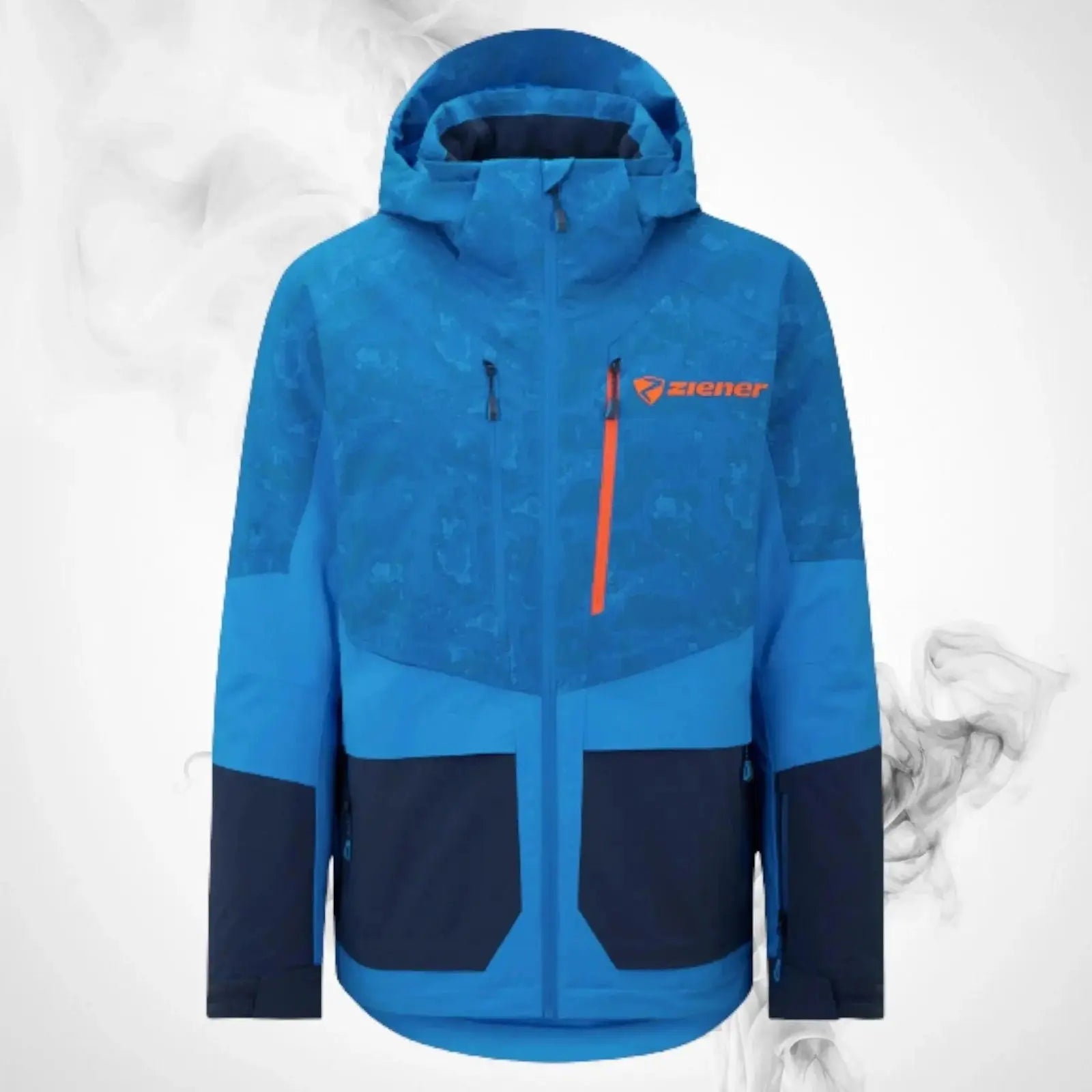 Ski Jacket Ziener Trivor Lady Padded Blue Foggy Print Dark Navy - 2023/24 image 1