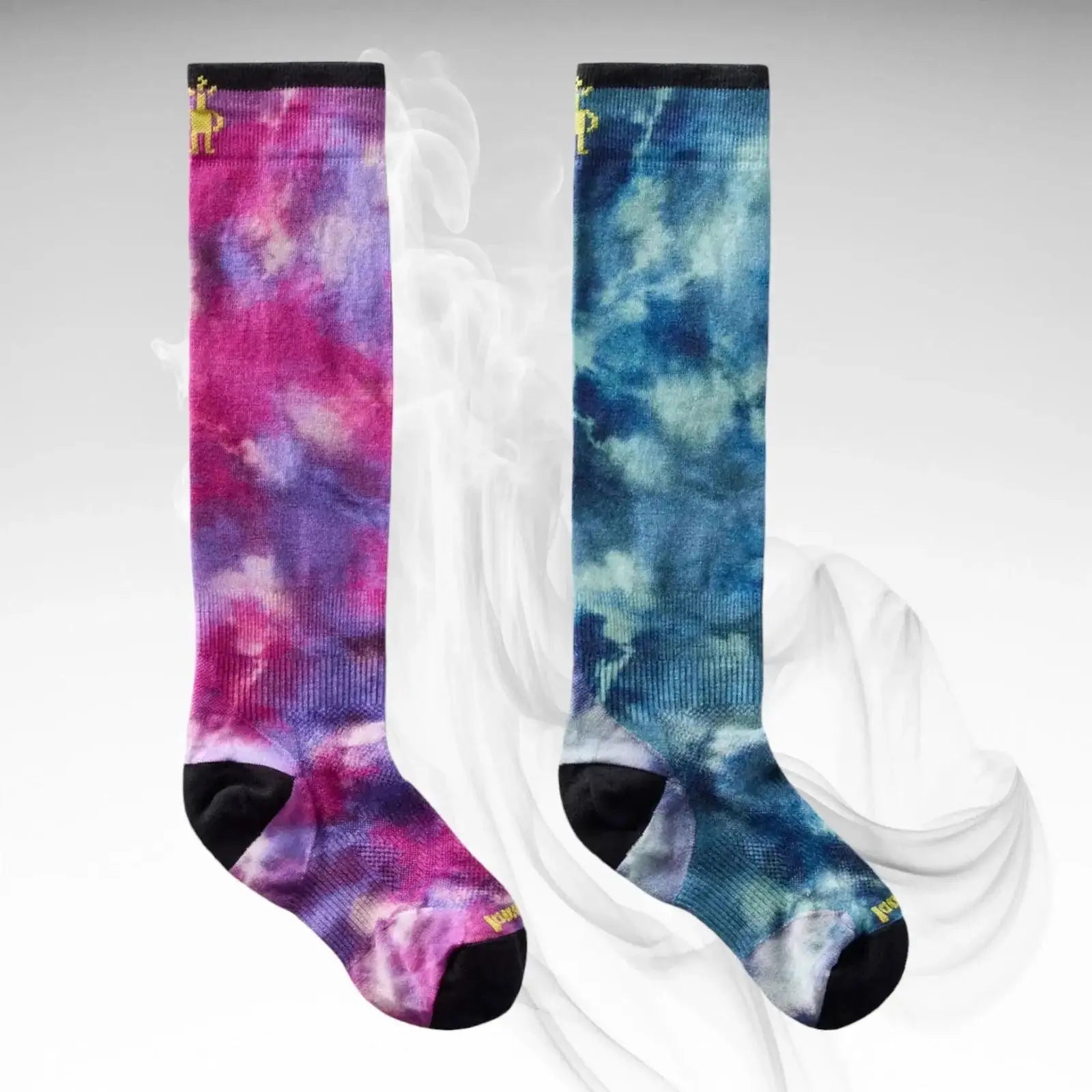 Smartwool JR Zero Cushion Tie-Dye Ski Socks image 5