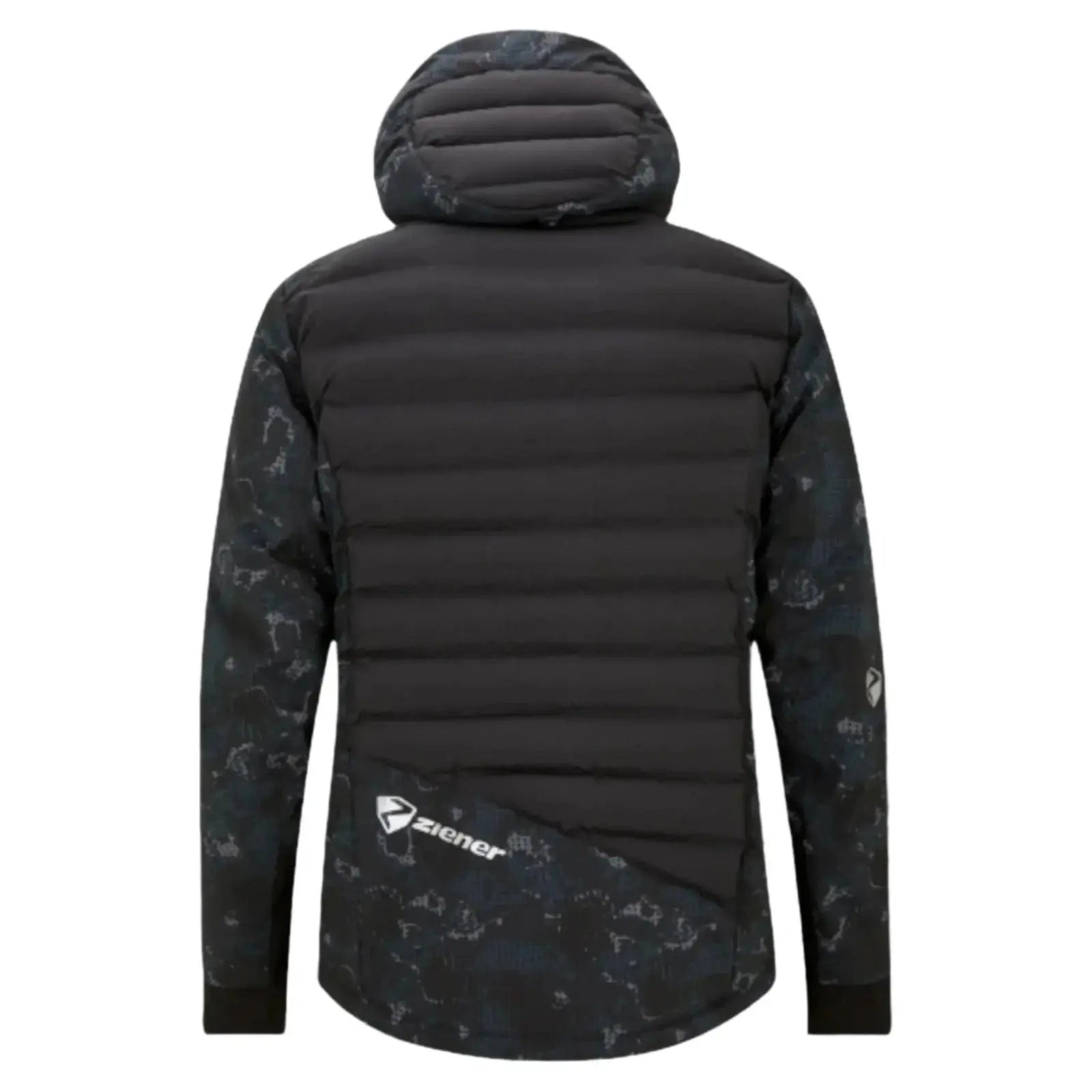 Ziener RCE Coach Jacket for Men - Black Foggy Print Ski Jacket image 2