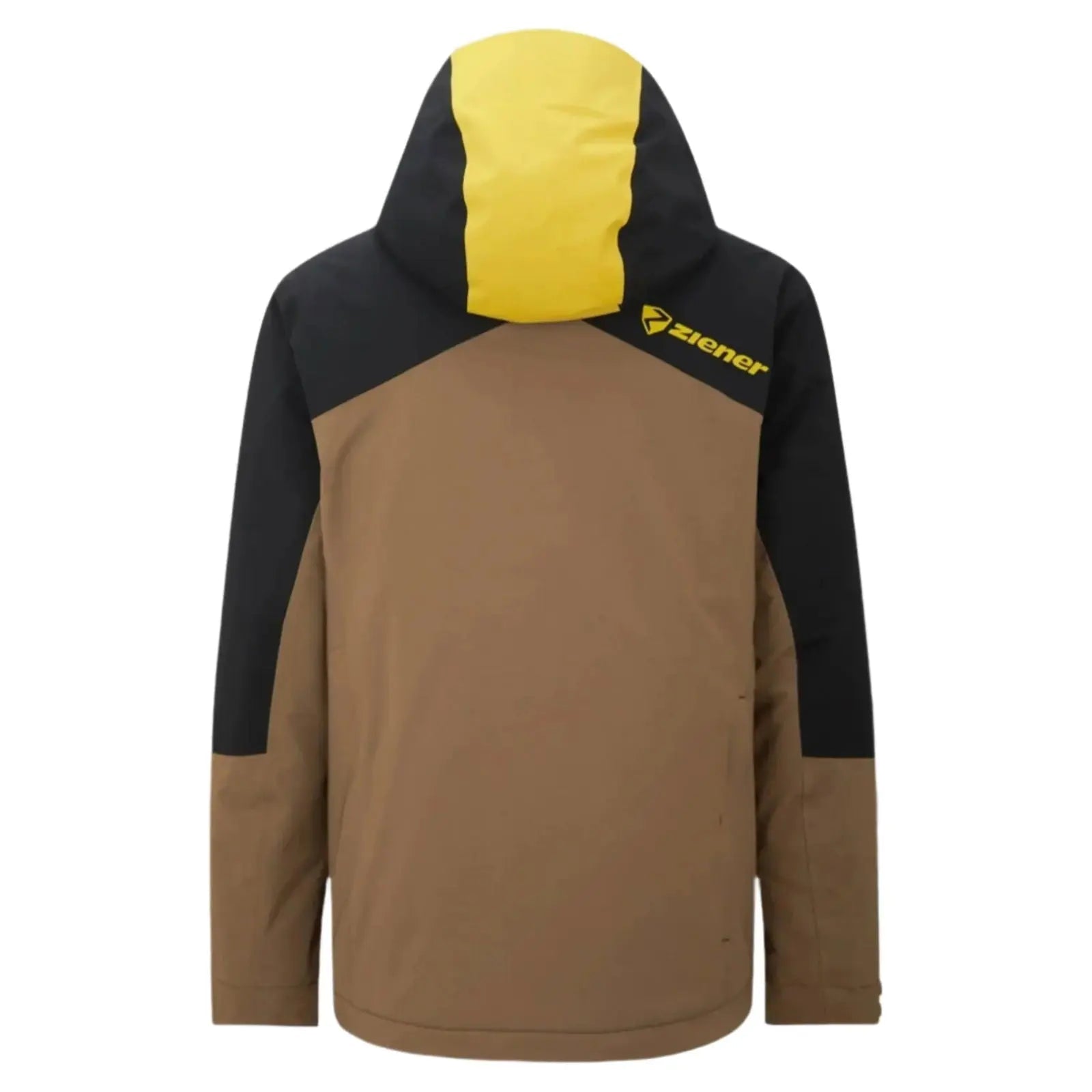 Ziener Trivor Men's Padded Ski Jacket - Black Mustard Color image 2