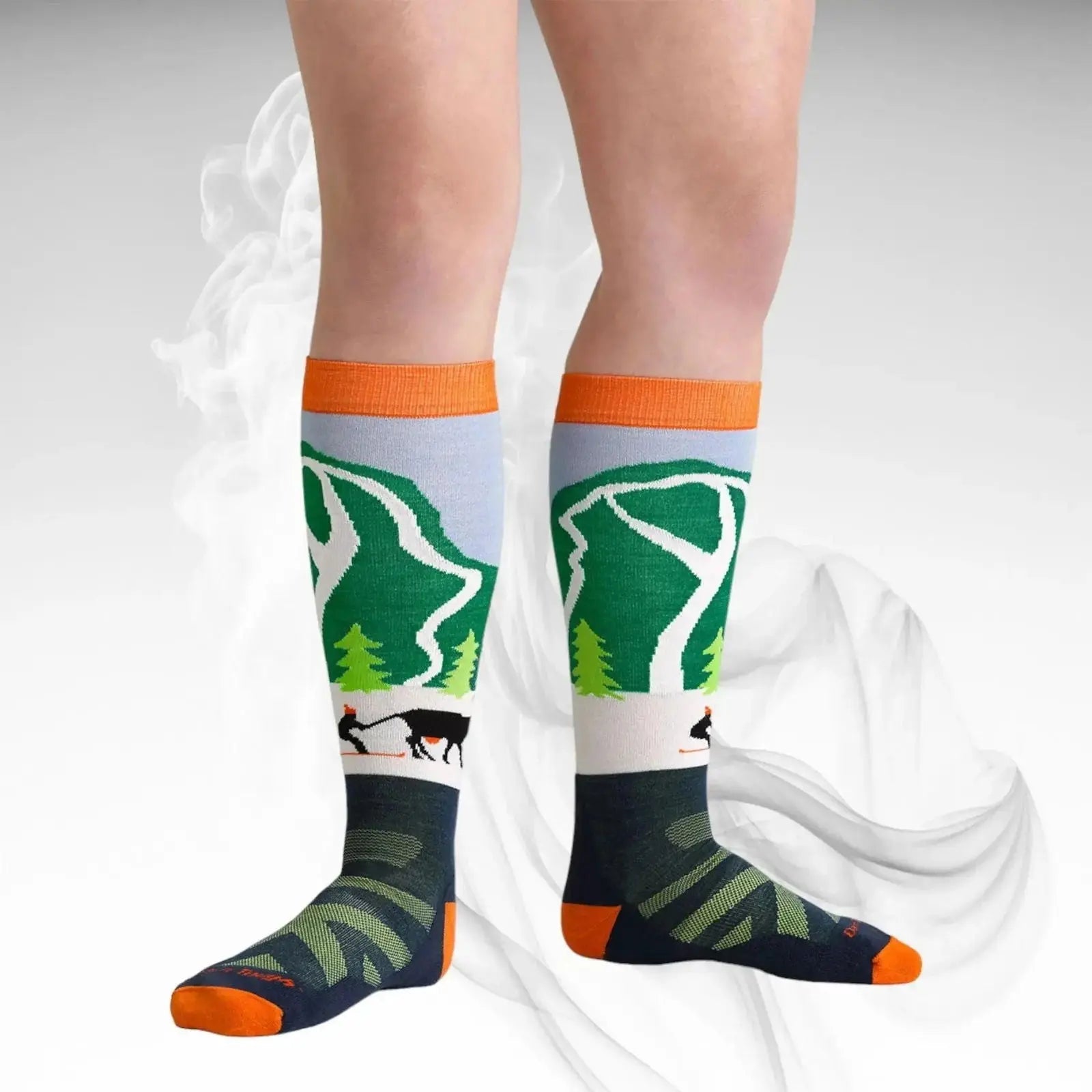 Darn Tough JR Pow Cow Midweight Ski Socks image 3