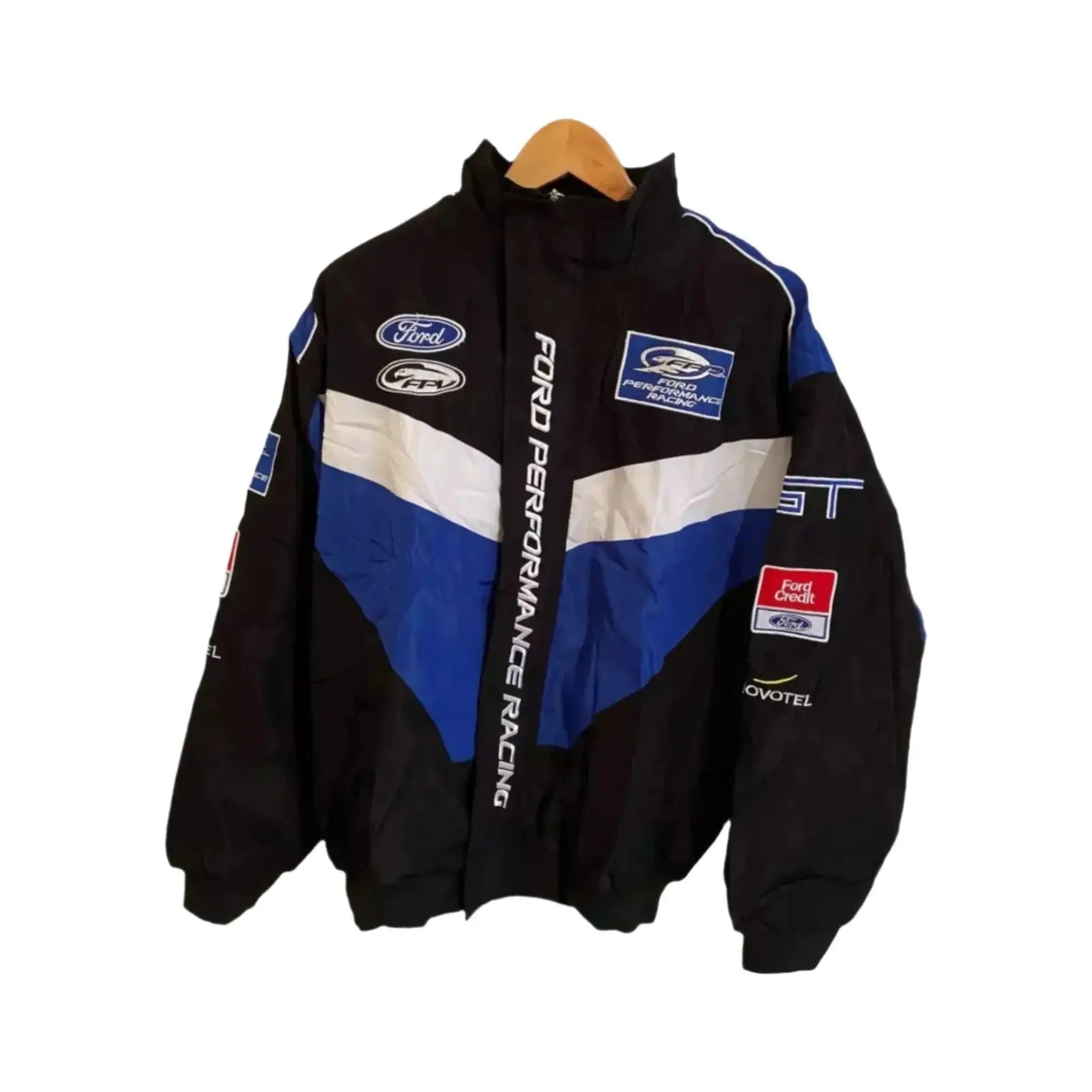 Vintage Navy/Blue Ford Performance Racing Bomber Jacket image 1