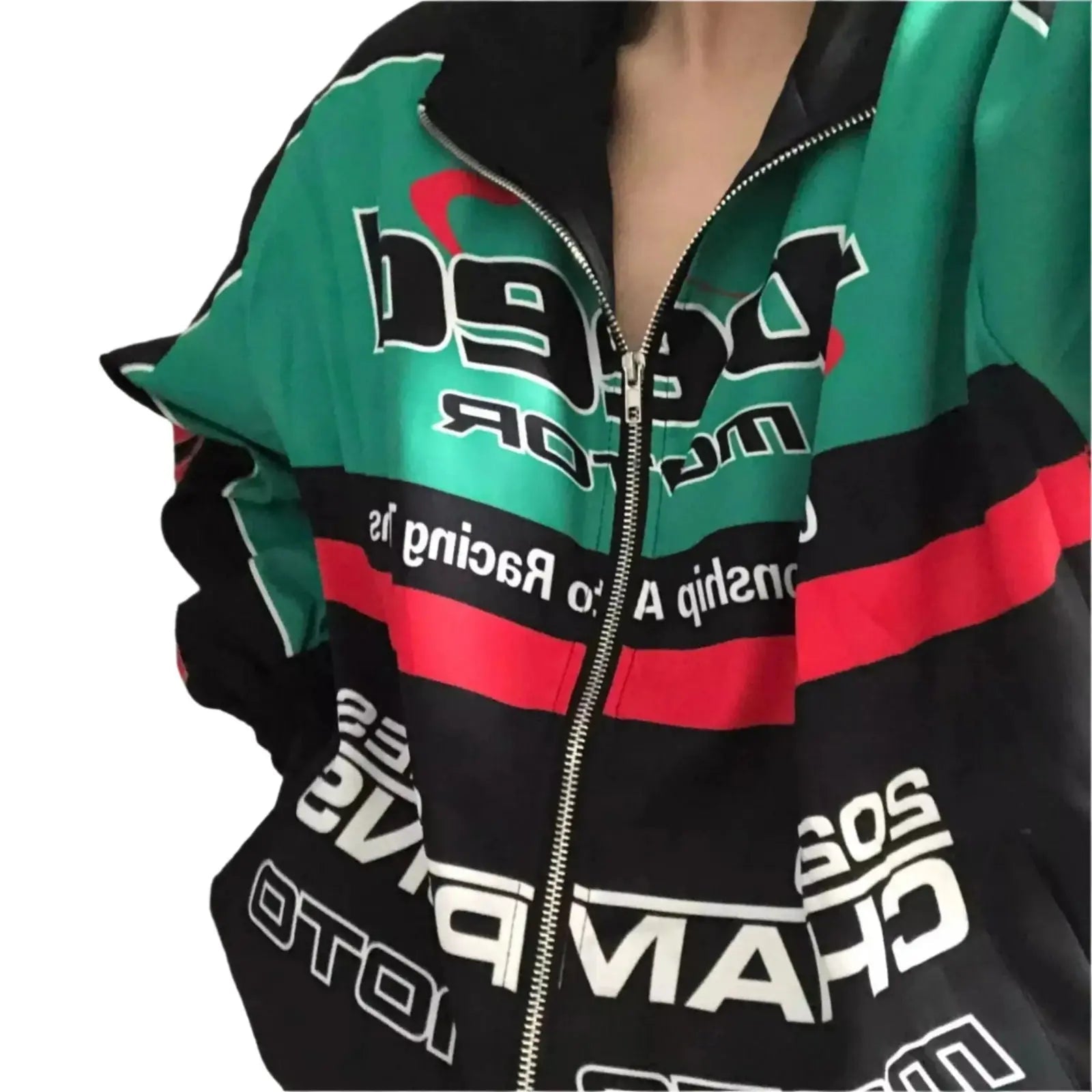 Speed Motor Green F1 Racing Jacket - Stylish Motorsport Gear image 1