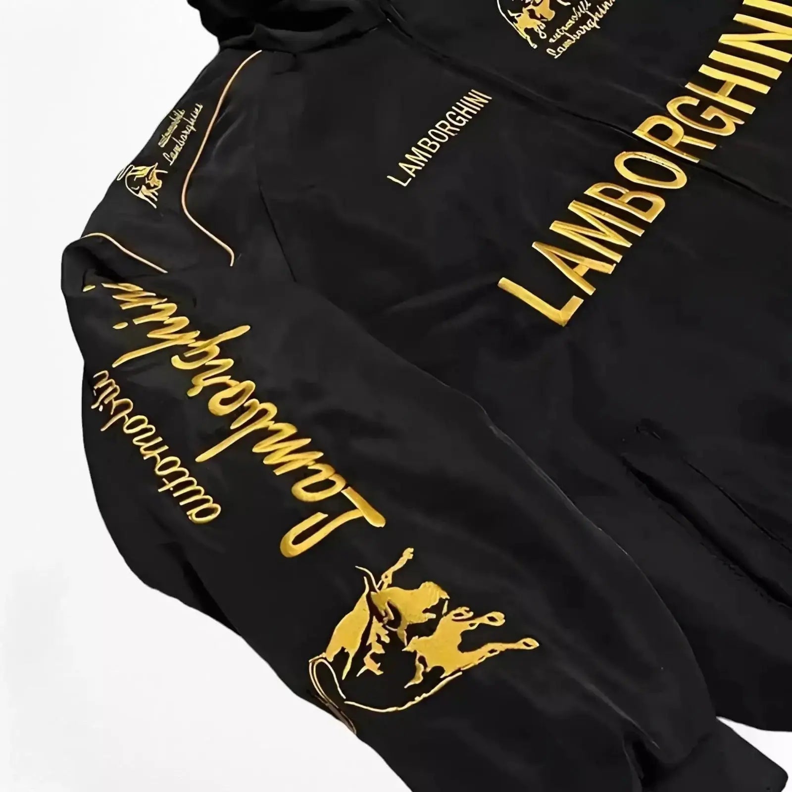 Lamborghini F1 Vintage Style Embroidery Racing Jacket image 3