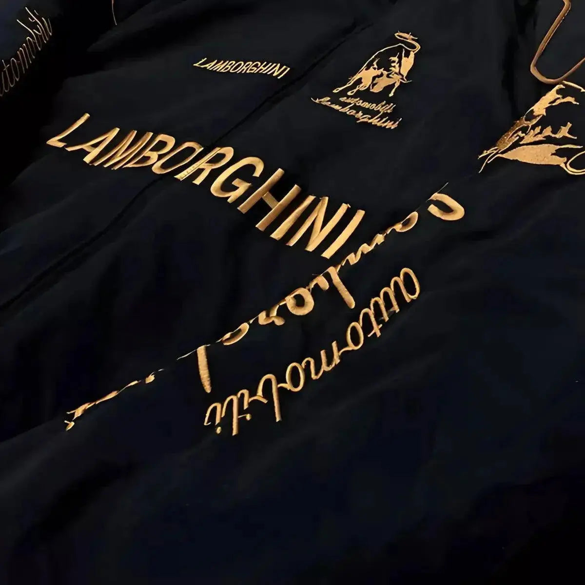 Lamborghini F1 Vintage Style Embroidery Racing Jacket image 4