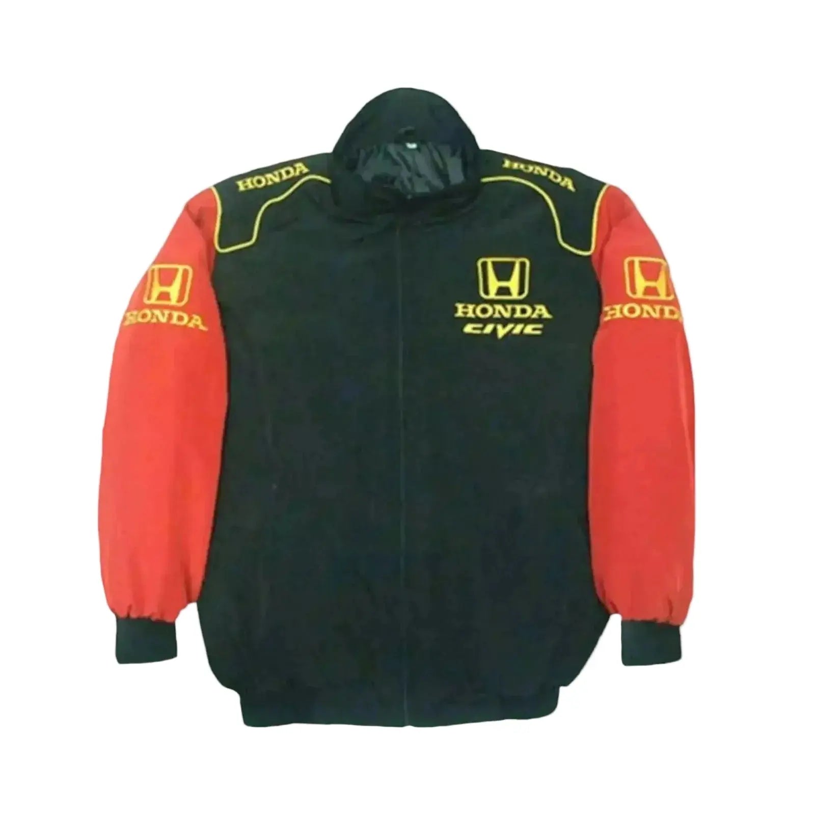 Black and Red Honda Civic Nascar Racing Jacket image 1