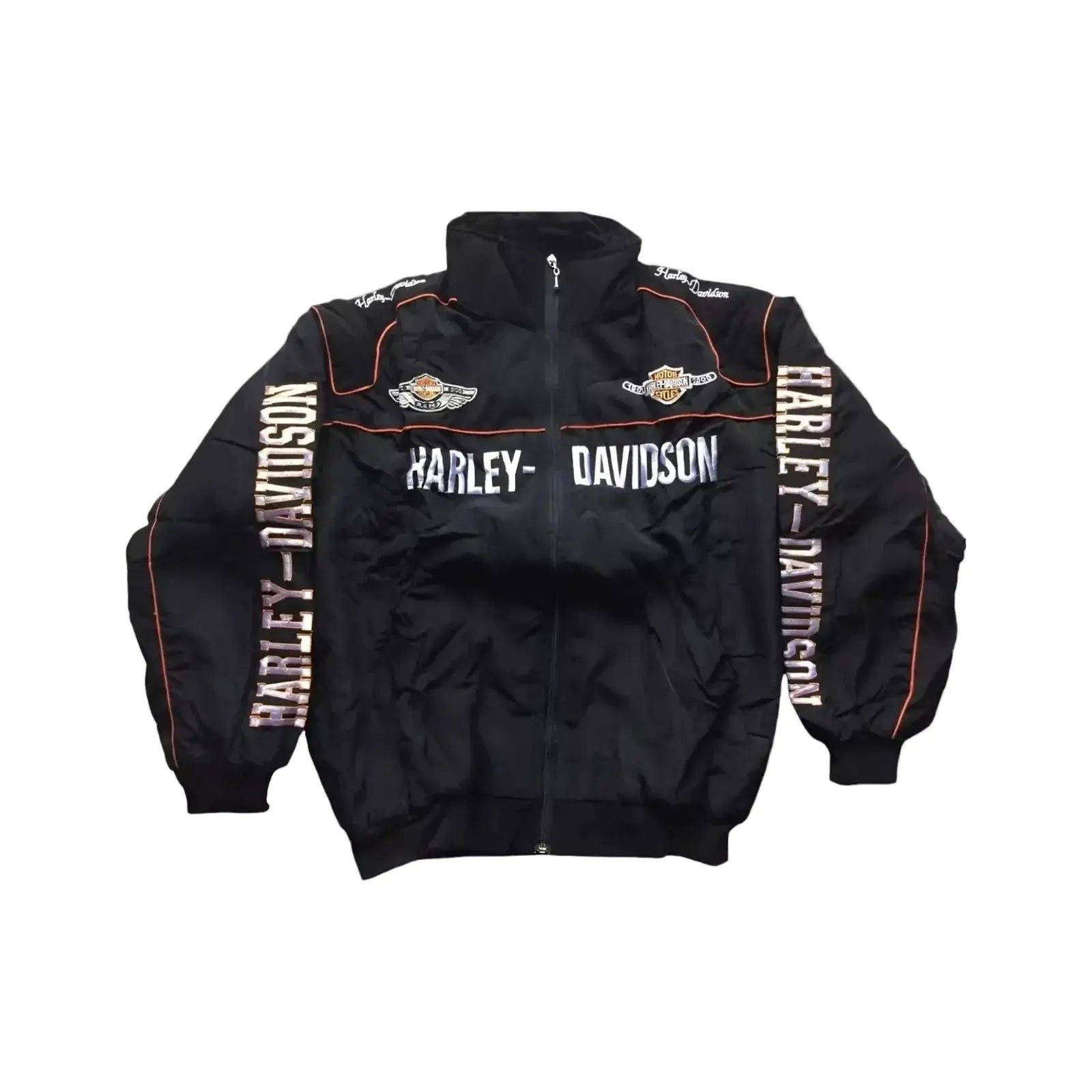 Harley Davidson Unisex Embroidered Racing Jacket image 1