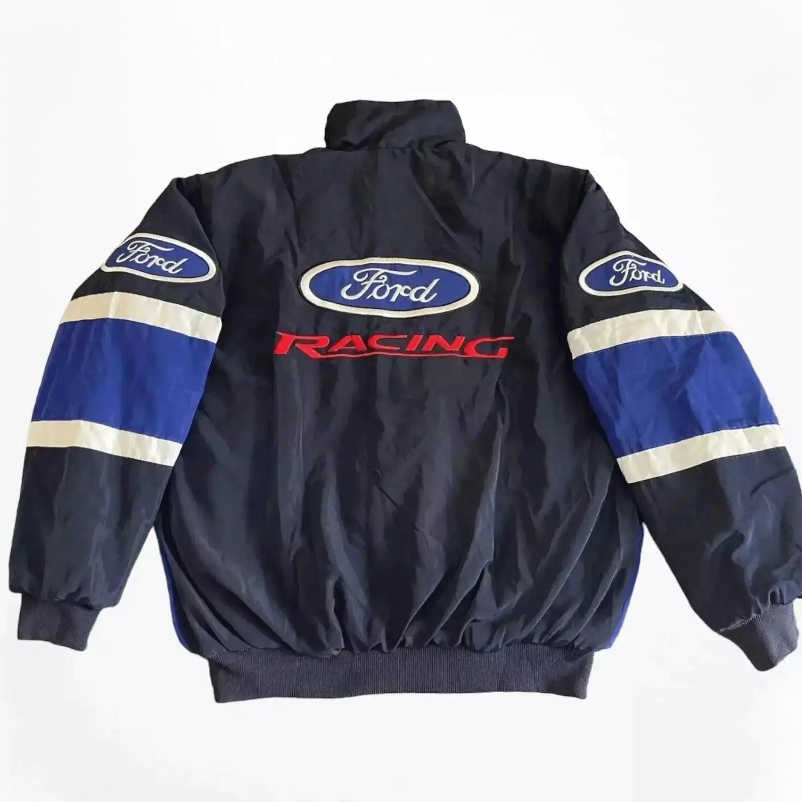 Vintage Ford F1 Racing Bomber Jacket - Embroidered Motorsport Gear image 2