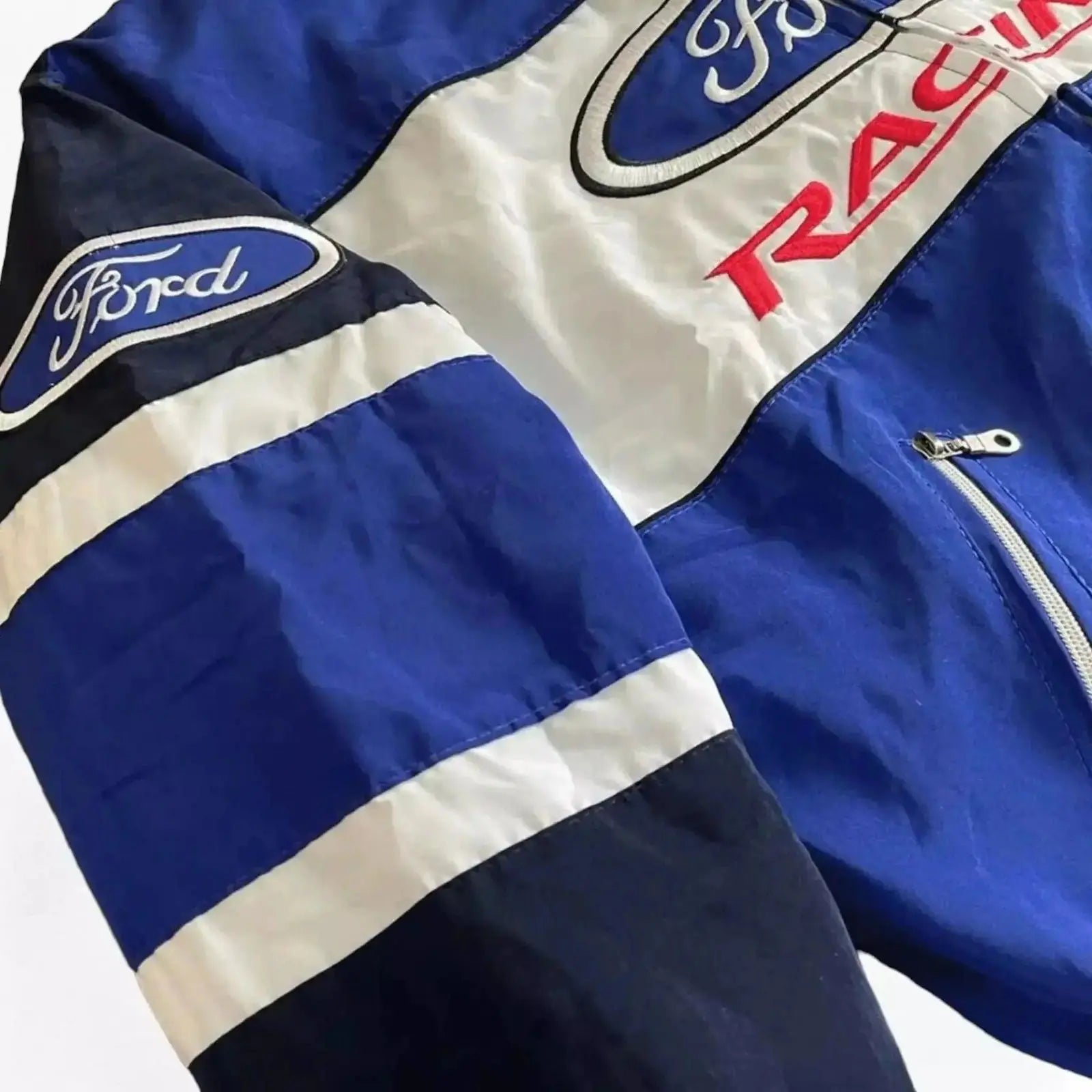 Vintage Ford F1 Racing Bomber Jacket - Embroidered Motorsport Gear image 4