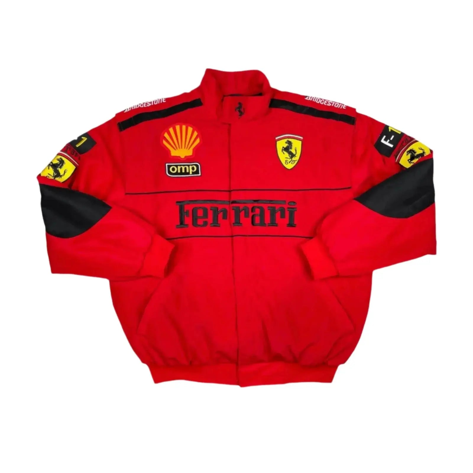 Ferrari F1 Vintage Embroidery Winter Racing Jacket image 1