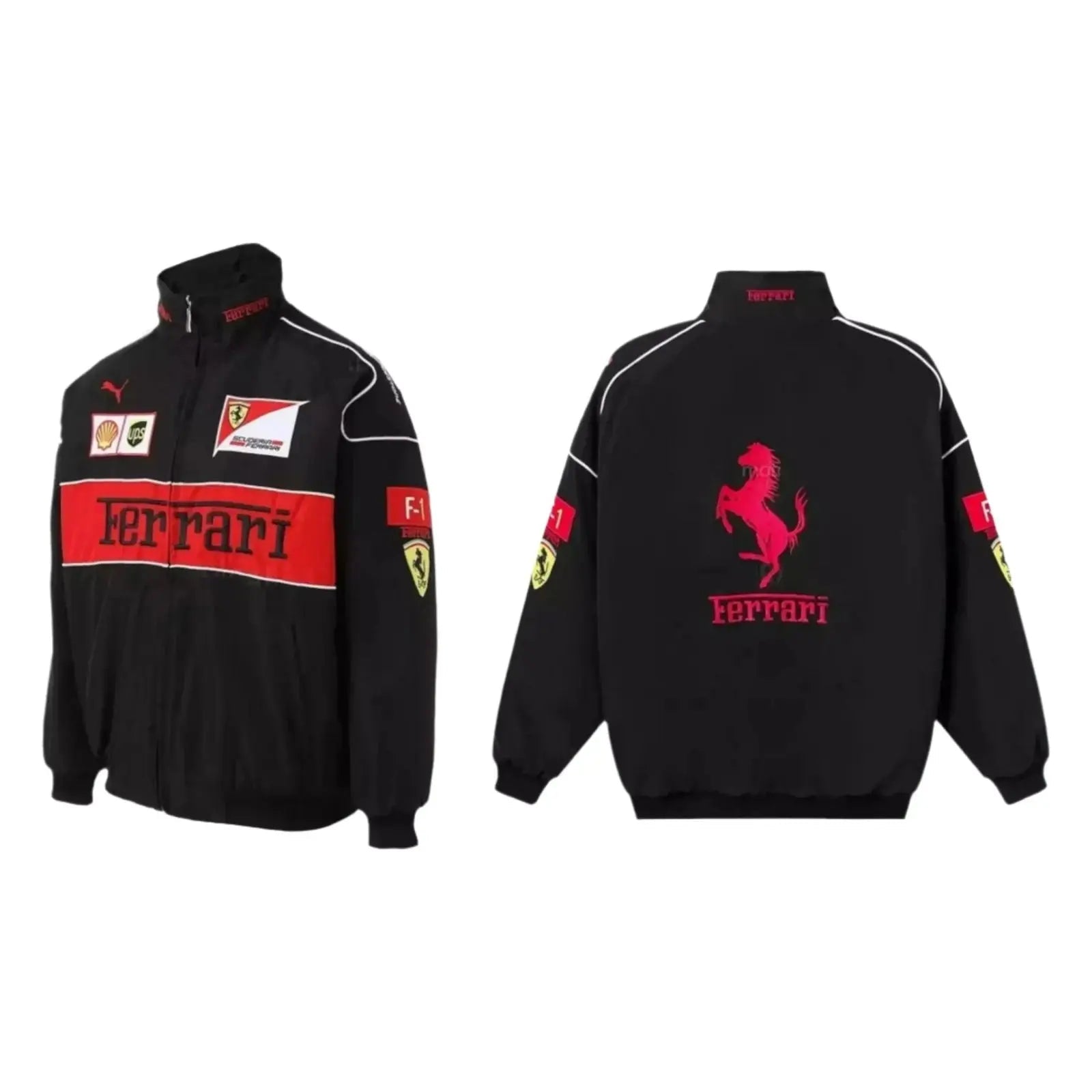 Ferrari Vintage Embroidered Bomber Jacket image 3