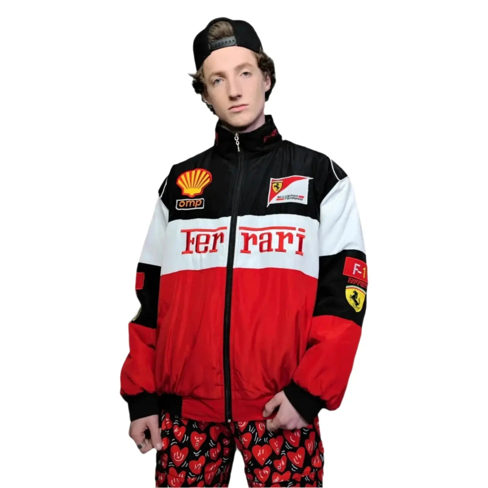 Ferrari F1 Multi Patch Embroidered Racing Jacket image 4