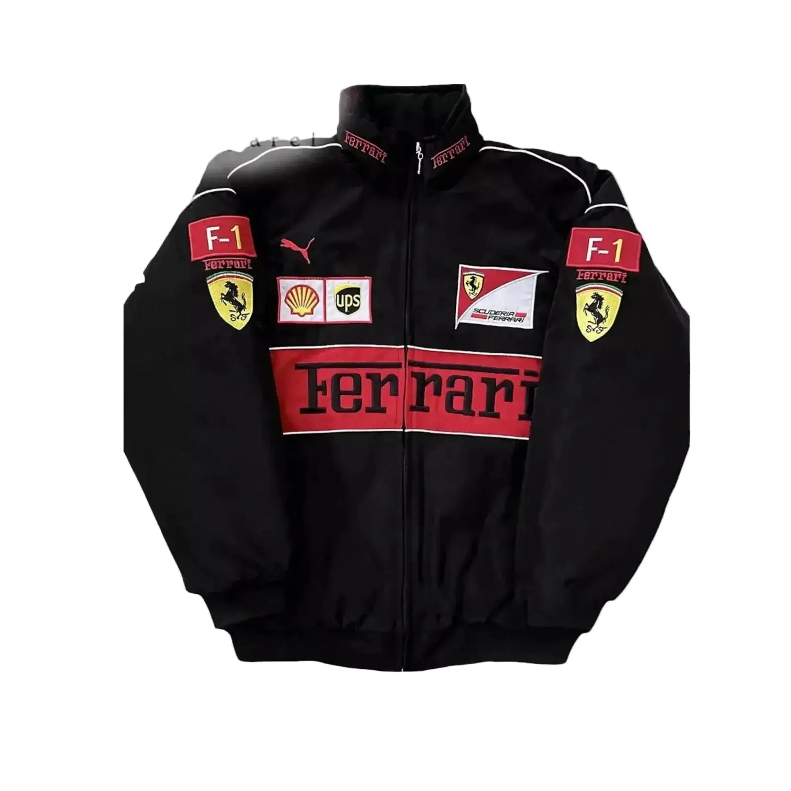 Ferrari F1 Vintage Racing Embroidered Jacket image 1