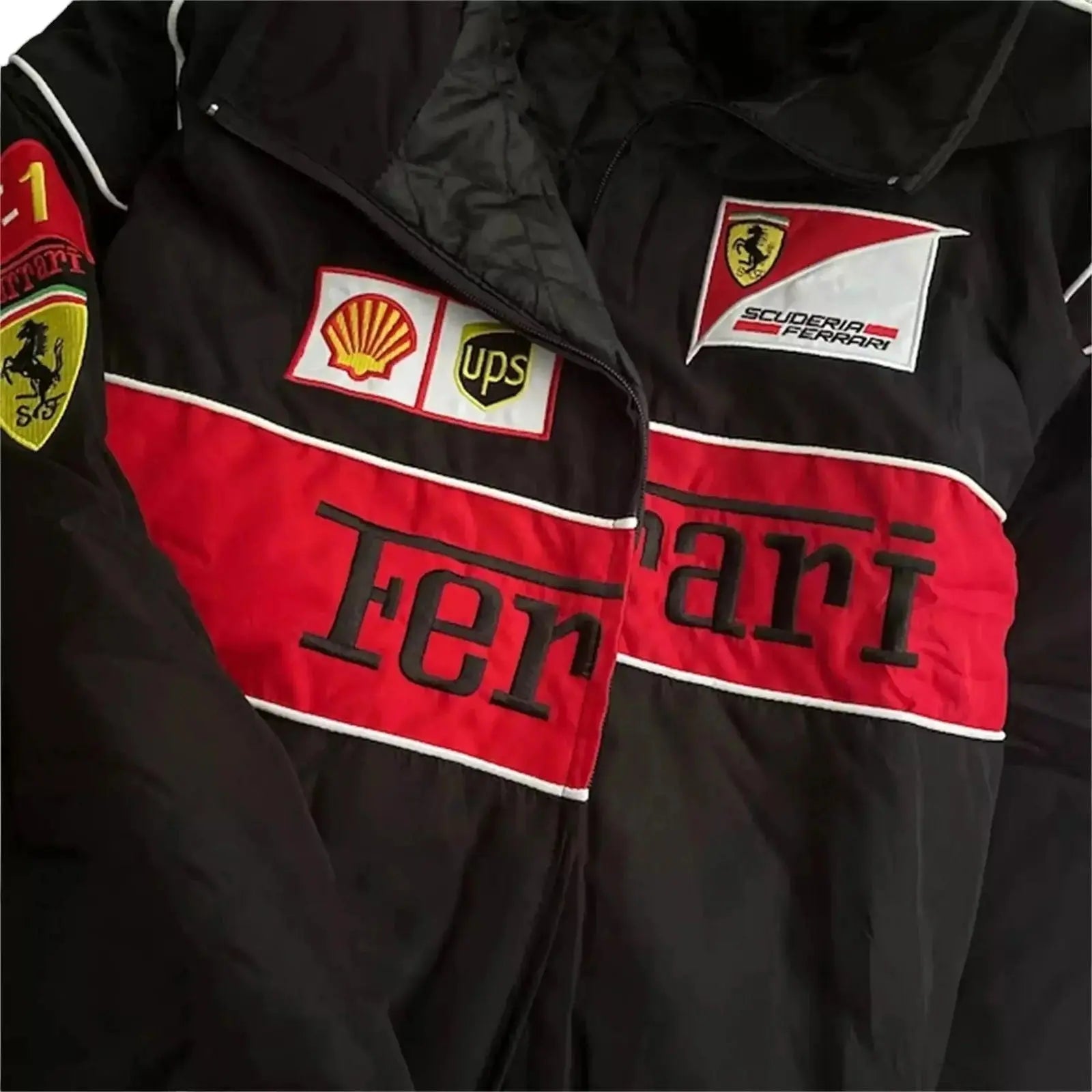 Ferrari F1 Vintage Racing Embroidered Jacket image 3