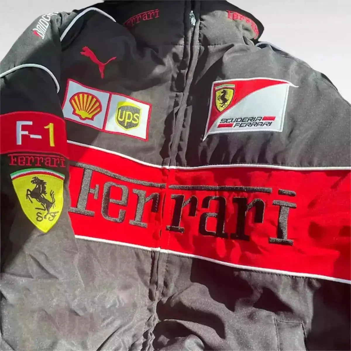 Ferrari F1 Vintage Racing Embroidered Jacket image 4