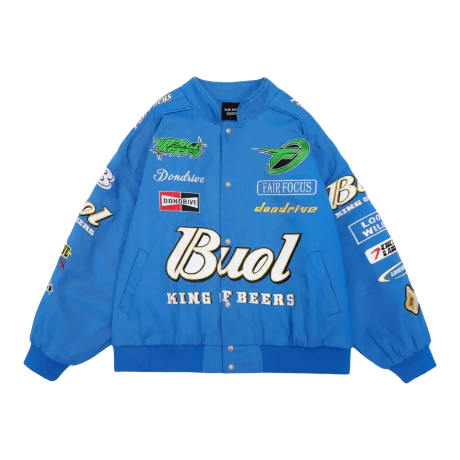 Fair Focus Embroidered Racing Jacket - Stylish Motorsport Apparel image 1