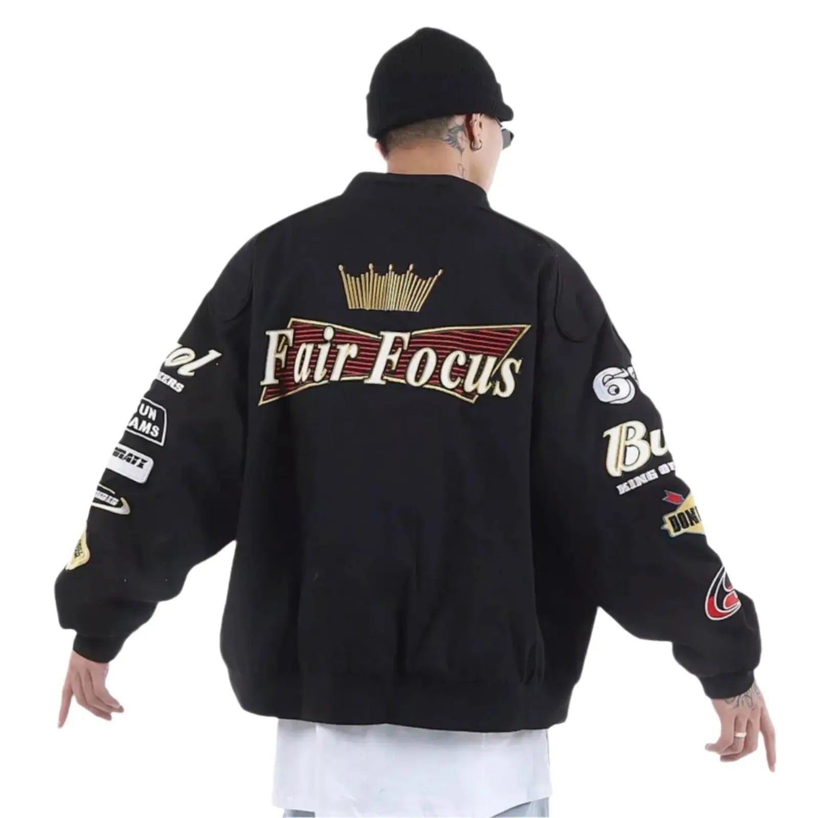 Fair Focus Embroidered Racing Jacket - Stylish Motorsport Apparel image 6