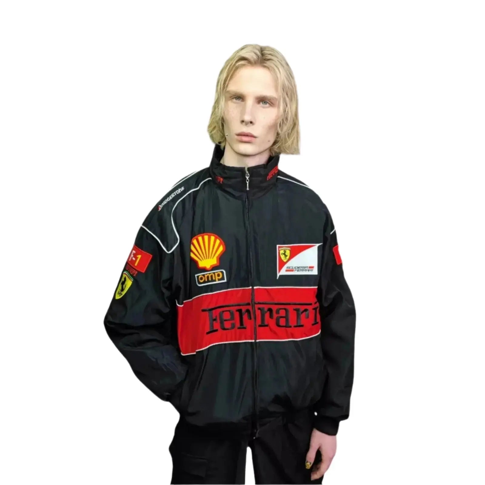 Multi Patch Ferrari F1 Racing Jacket image 1