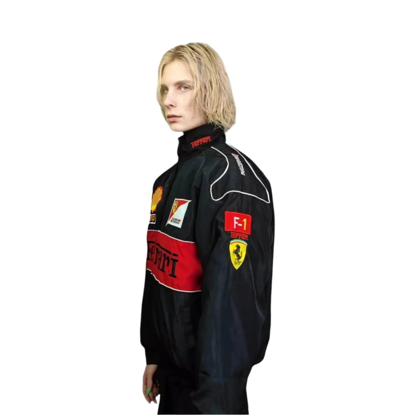 Multi Patch Ferrari F1 Racing Jacket image 3