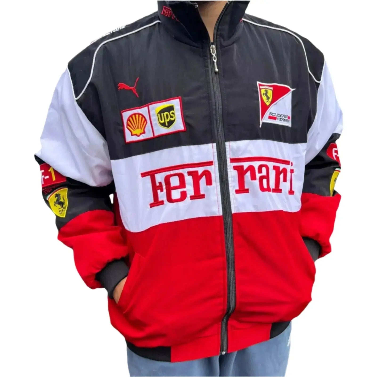 F1 Ferrari Racing Bomber Jacket image 1
