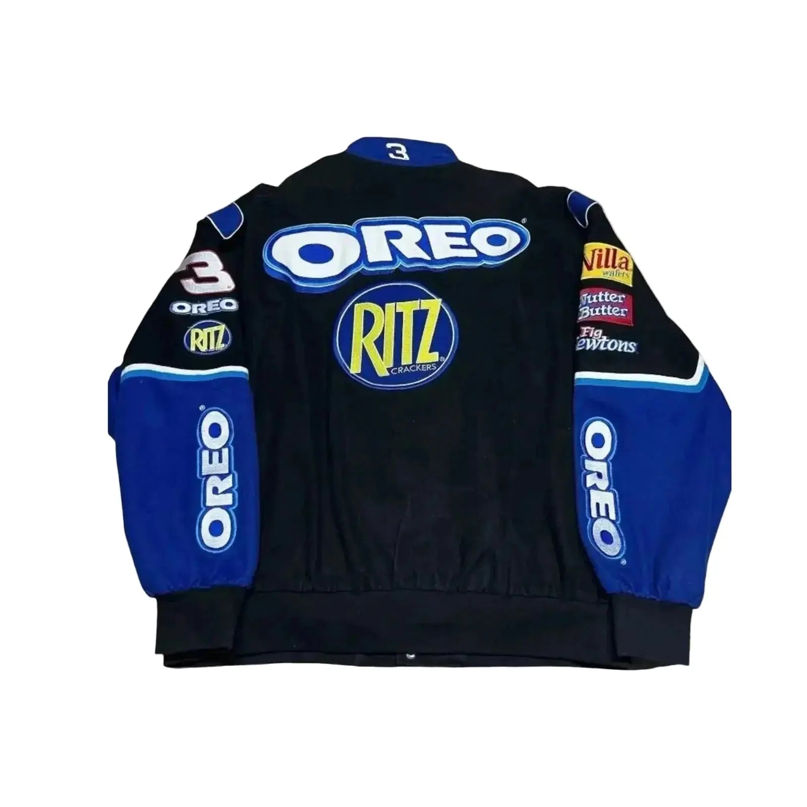 F1 Biker Racing Streetwear Embroidered Bomber Jacket image 2