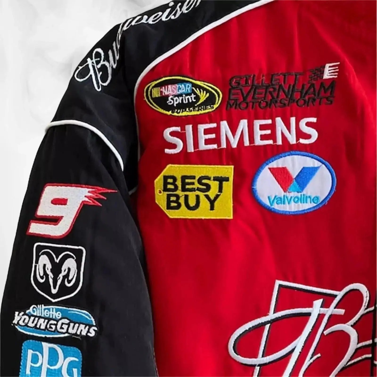 Budweiser Black F1 Retro Racing Jacket image 4