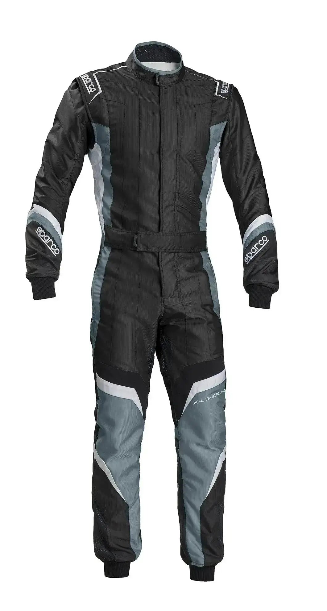 Sparco X-Light KS-7 Replica Kart Suit - Black/Grey Lightweight Racing image 8