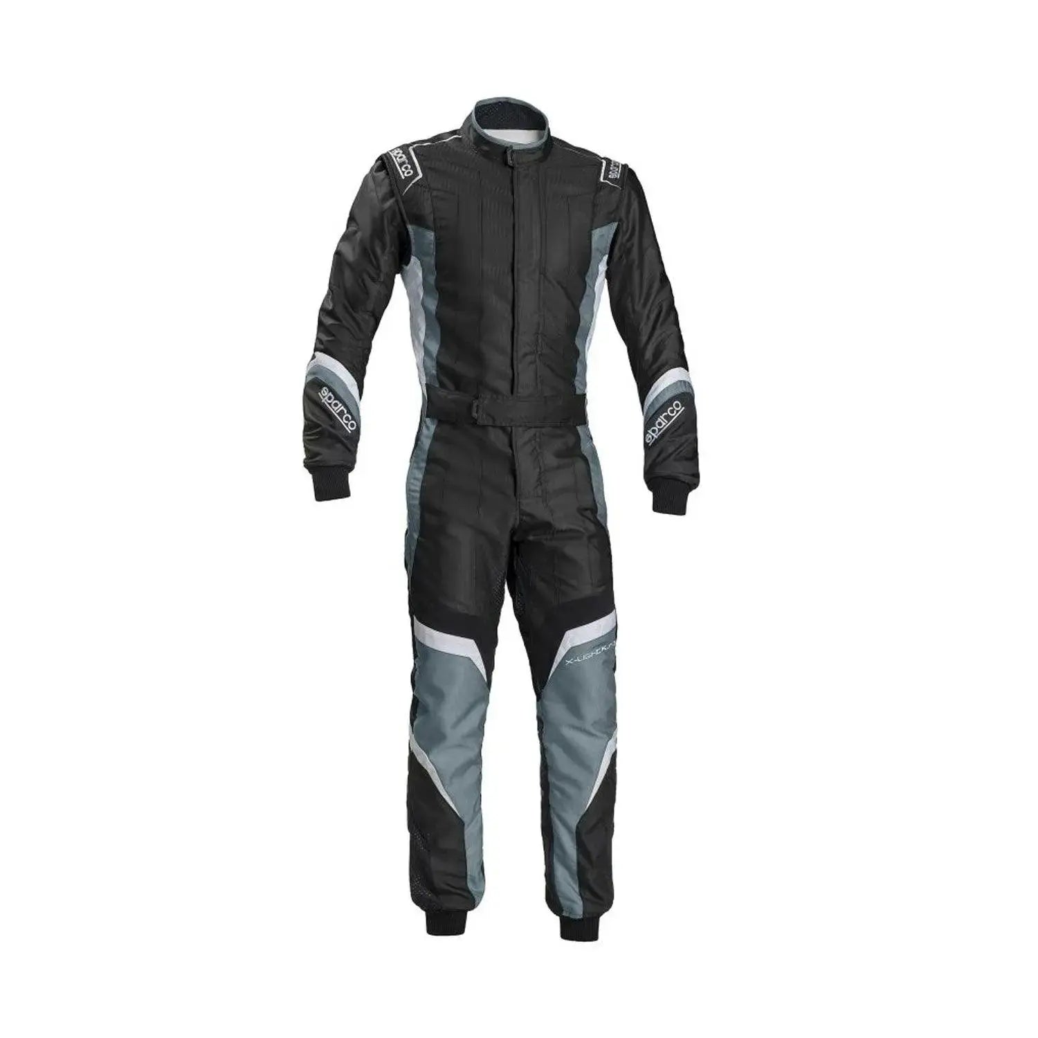 Sparco X-Light KS-7 Replica Kart Suit - Black/Grey Lightweight Racing image 9