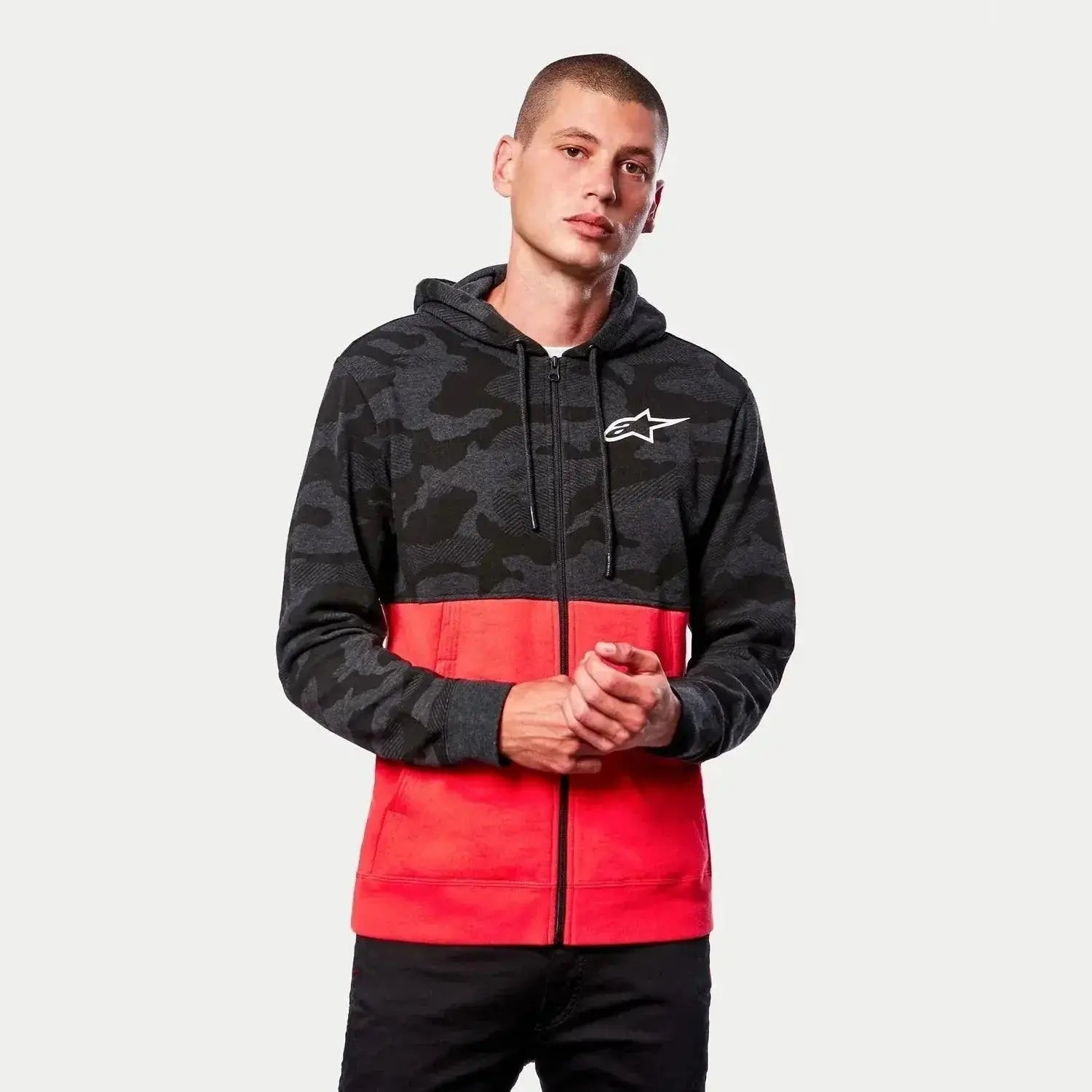 CAMO BLOCK HOODIE image 1