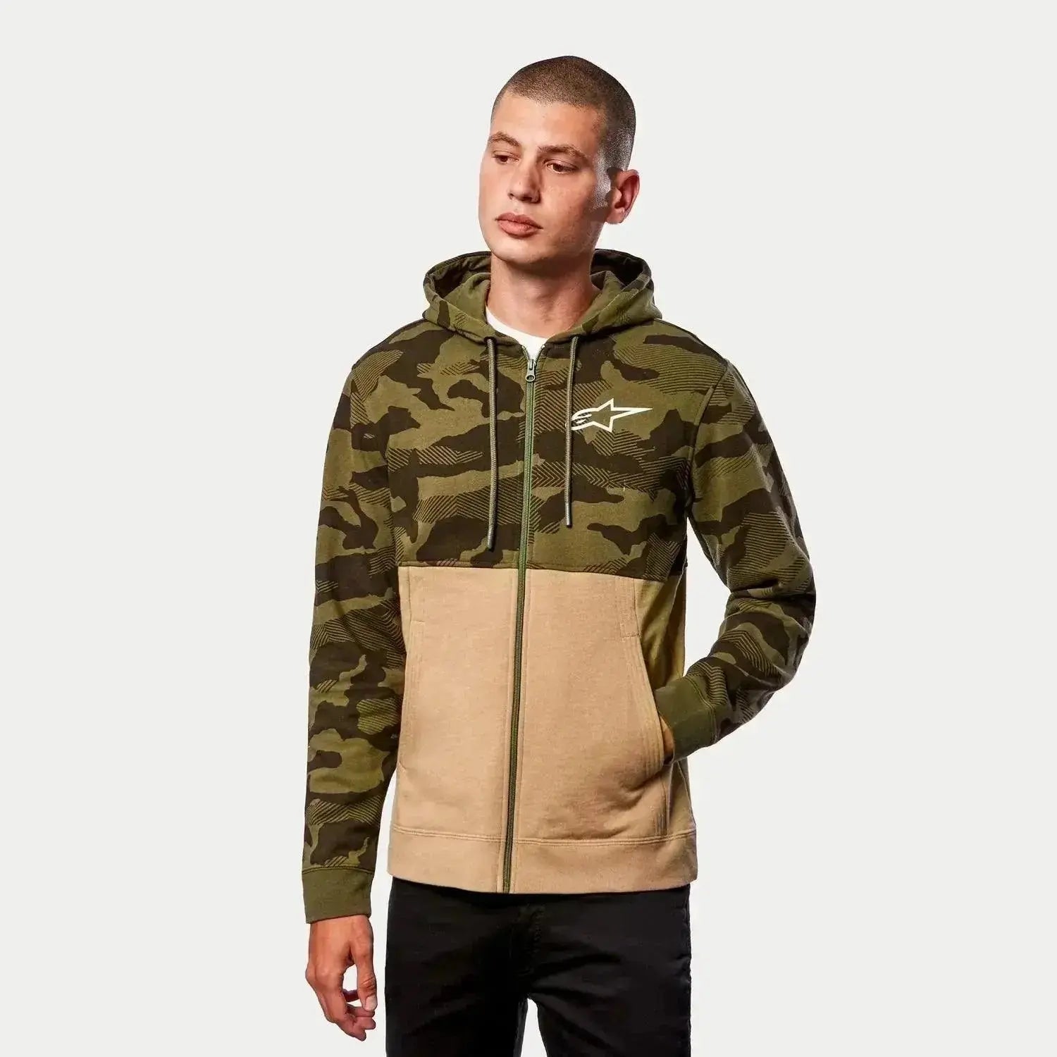 CAMO BLOCK HOODIE image 8