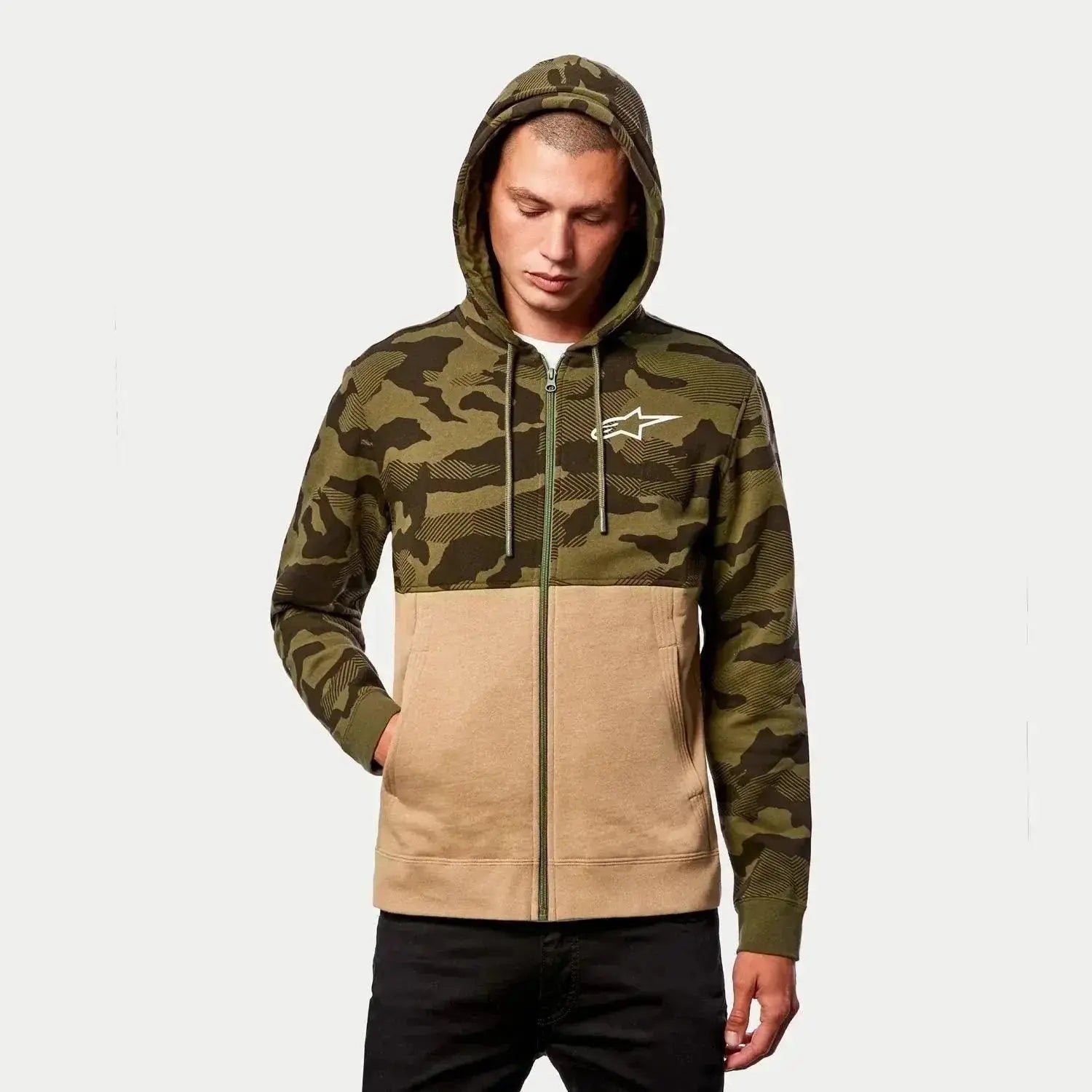 CAMO BLOCK HOODIE image 9