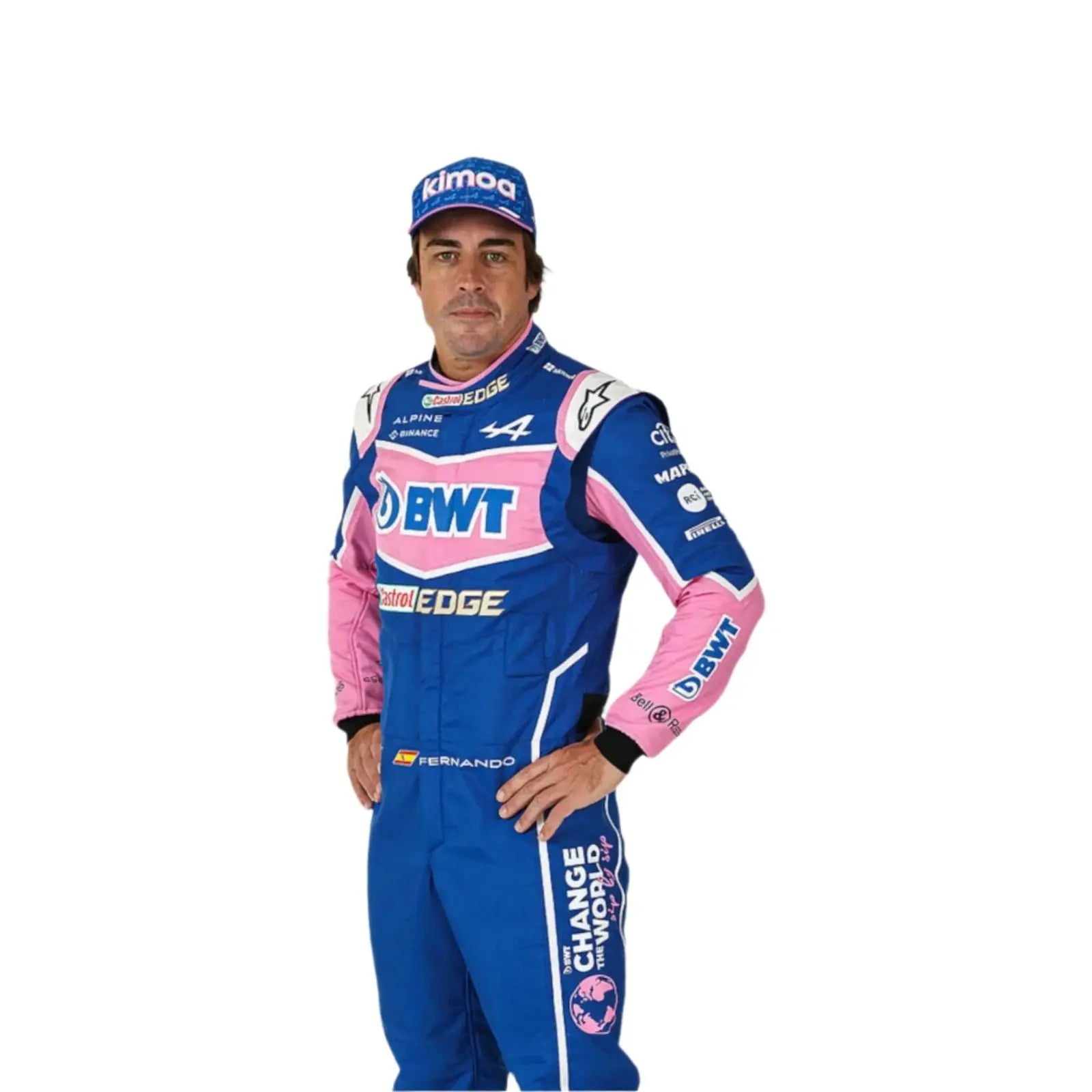 2022 FERNANDO ALONSO ALPHINE F1 RACE SUIT image 2