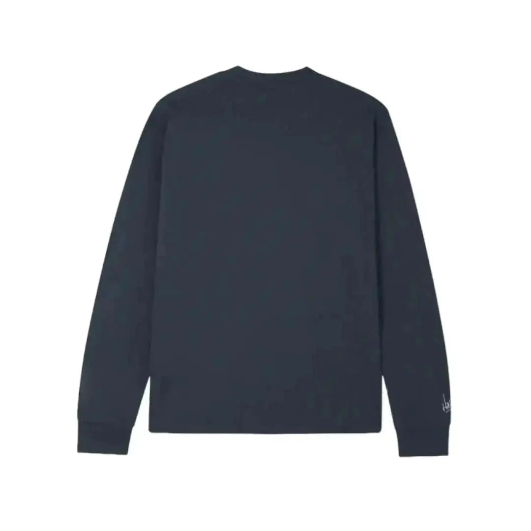 SCRIPT PETROL BLUE LONG SLEEVE TEE image 2