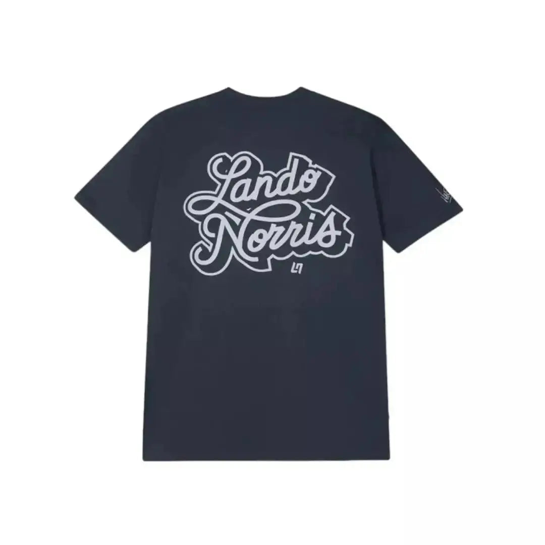 SCRIPT PETROL BLUE SHORT SLEEVE TEE image 2