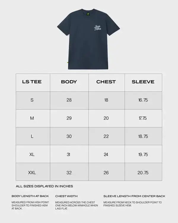 SCRIPT PETROL BLUE SHORT SLEEVE TEE image 5
