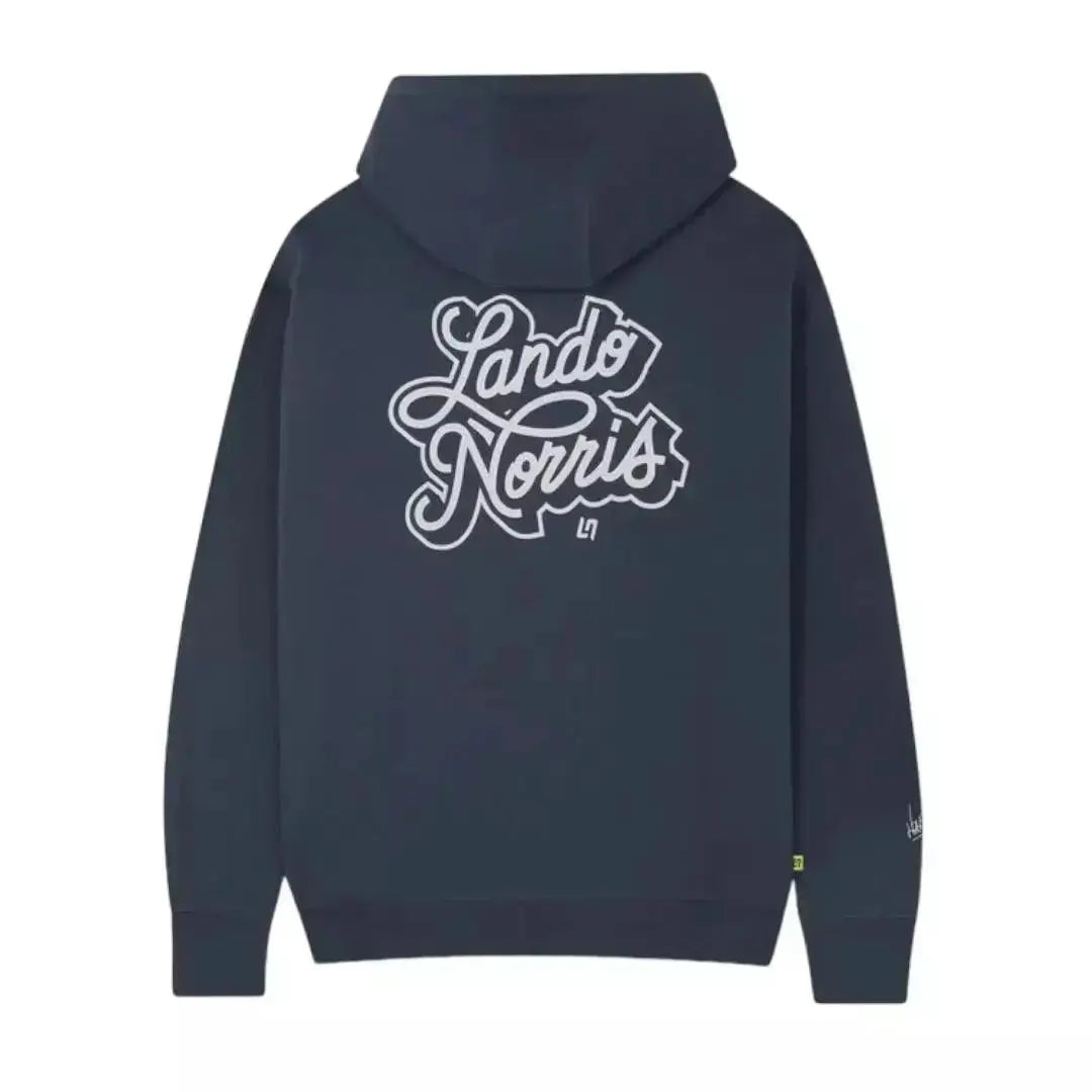 SCRIPT PETROL BLUE HOODIE image 2