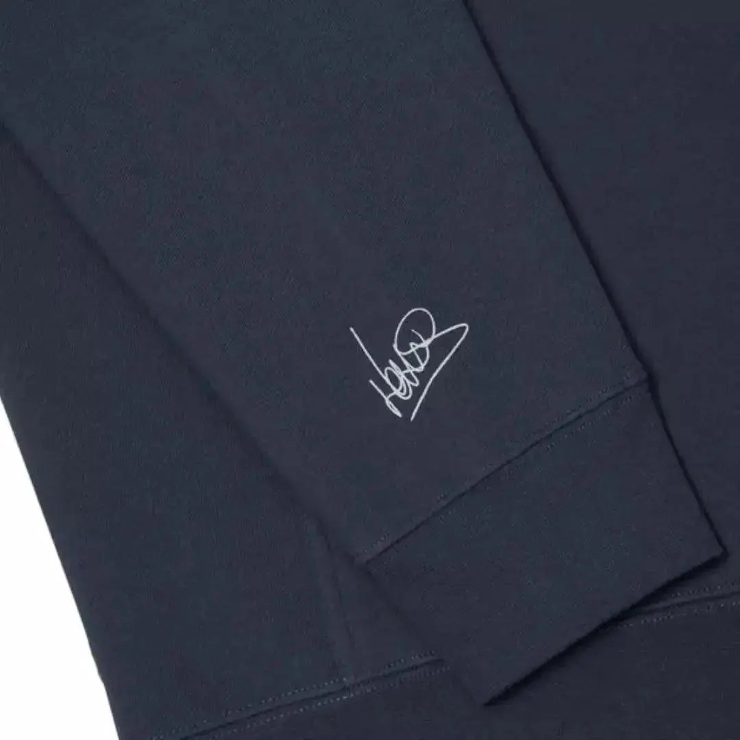SCRIPT PETROL BLUE HOODIE image 4