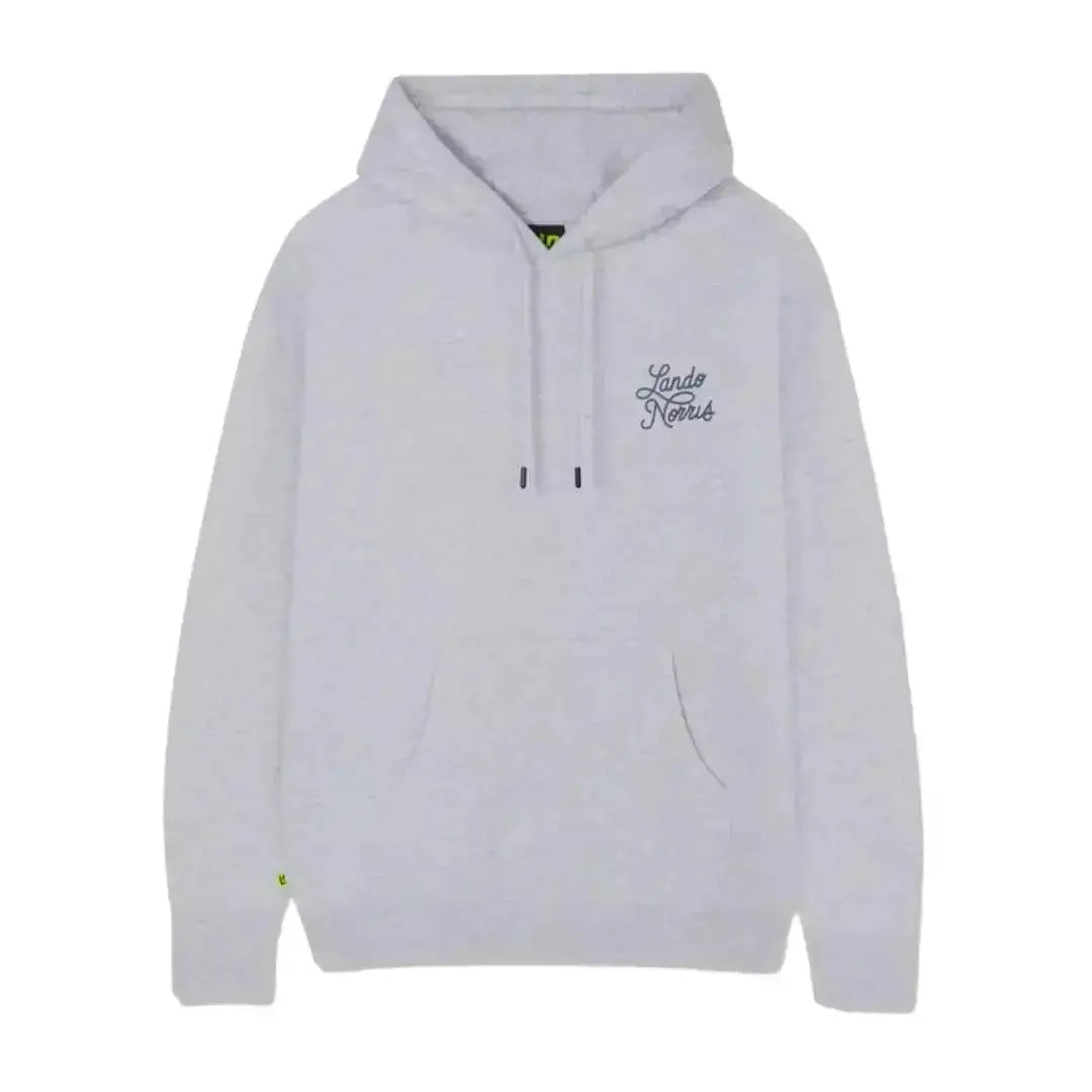SCRIPT WHITE HEATHER HOODIE image 1