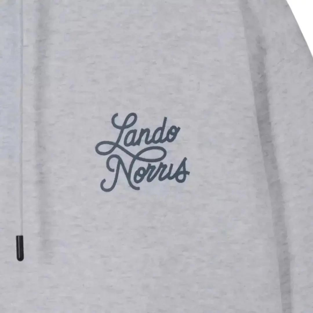 SCRIPT WHITE HEATHER HOODIE image 3