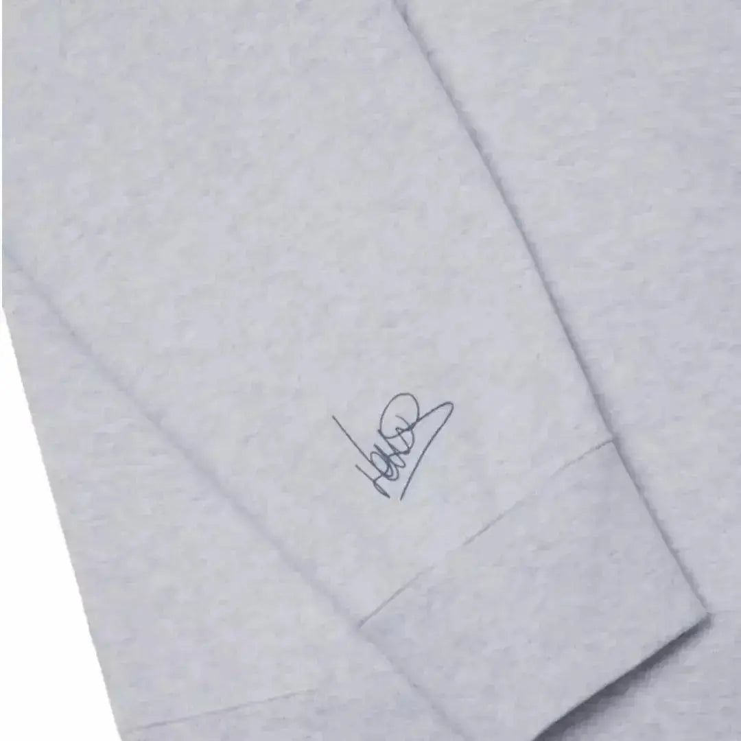 SCRIPT WHITE HEATHER HOODIE image 4